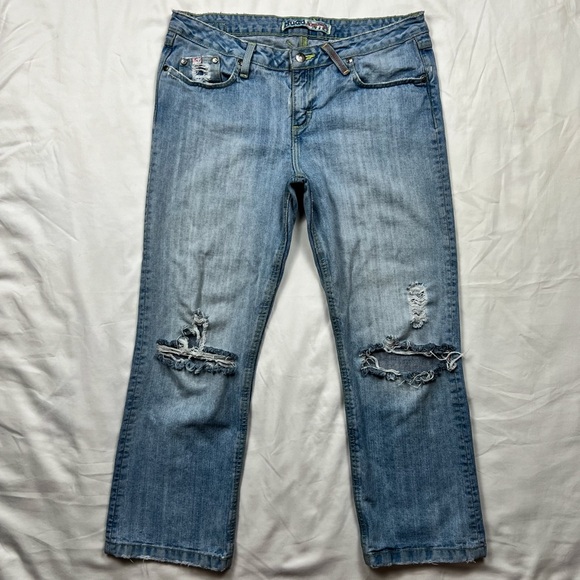 Y2K Mudd Low Rise Distressed Jeans - Picture 2 of 7